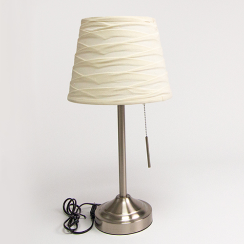 LV-T8358 WHITE D260*H530 TABLE LAMP