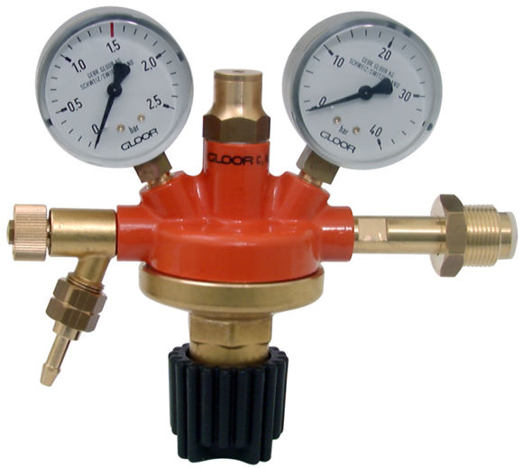 GLOOR ACETYLENE REGULATOR DOUBLE GAUGE