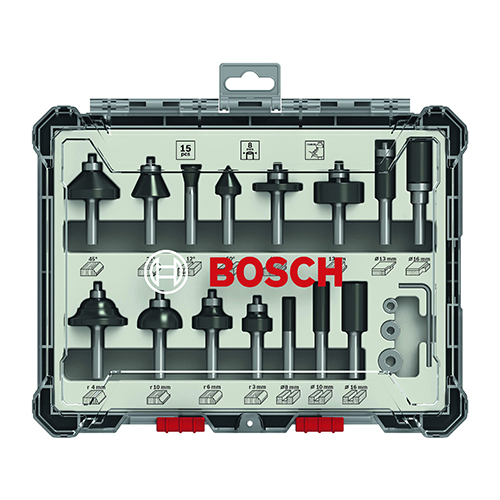 BOSCH ROUTER BIT SET 8MM # 2607017472