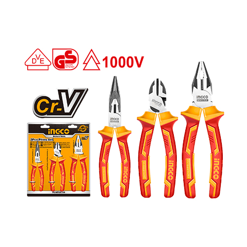 3 Pcs Insulated Pliers Set  #HIKPS28318