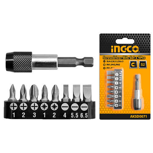 9PCS SCREWDRIVERS BITS SET-P25 #AKSD0071