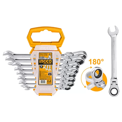 8 Pcs Flexible Ratchet spanner set #HKSPAR1083