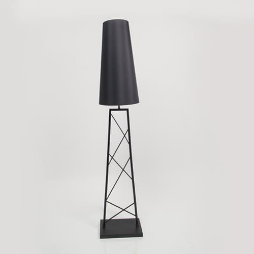 LV-F8321 BLACK D350*H1670 STANDING LAMP